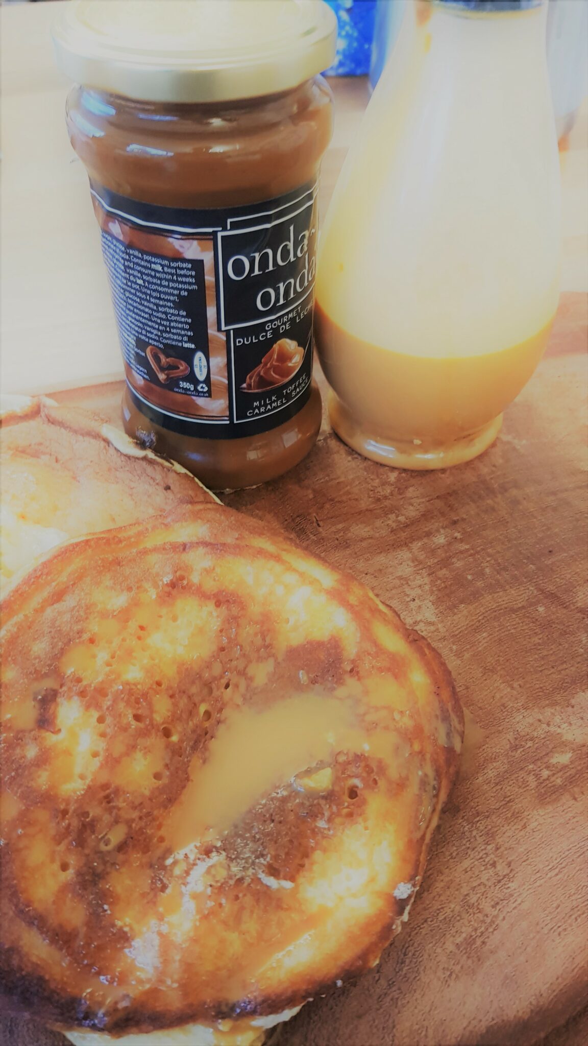 Fluffy pancakes dulce de leche