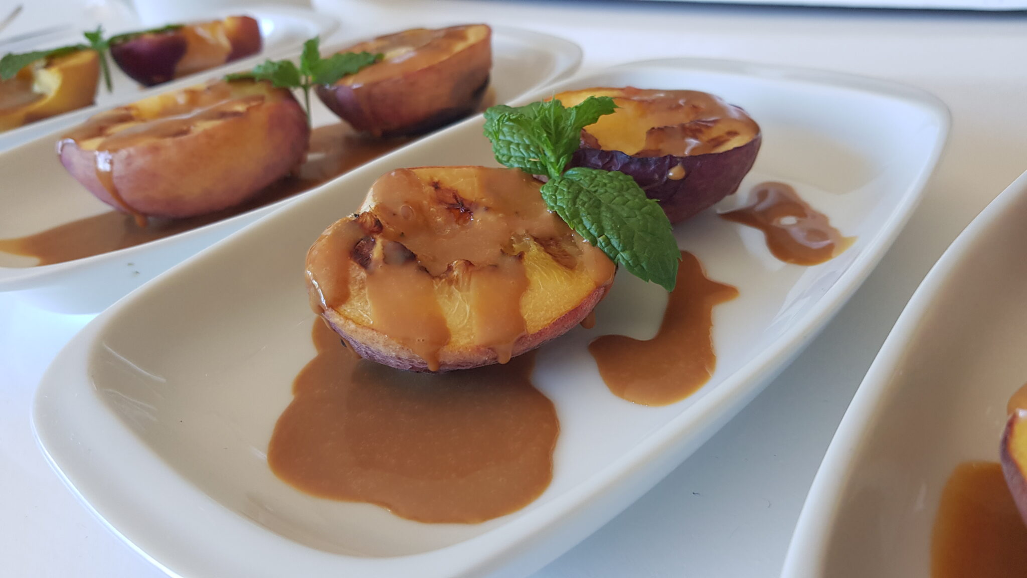 Baked Dulce de Leche and Peach