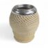 raw knitted leather gourd for yerba mate