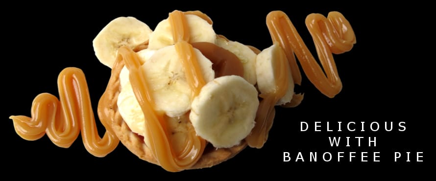 Banoffee pie with bananas and dulce de leche