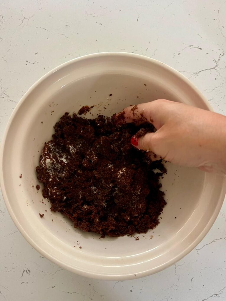 Christmas pine cone truffles with dulce de leche.