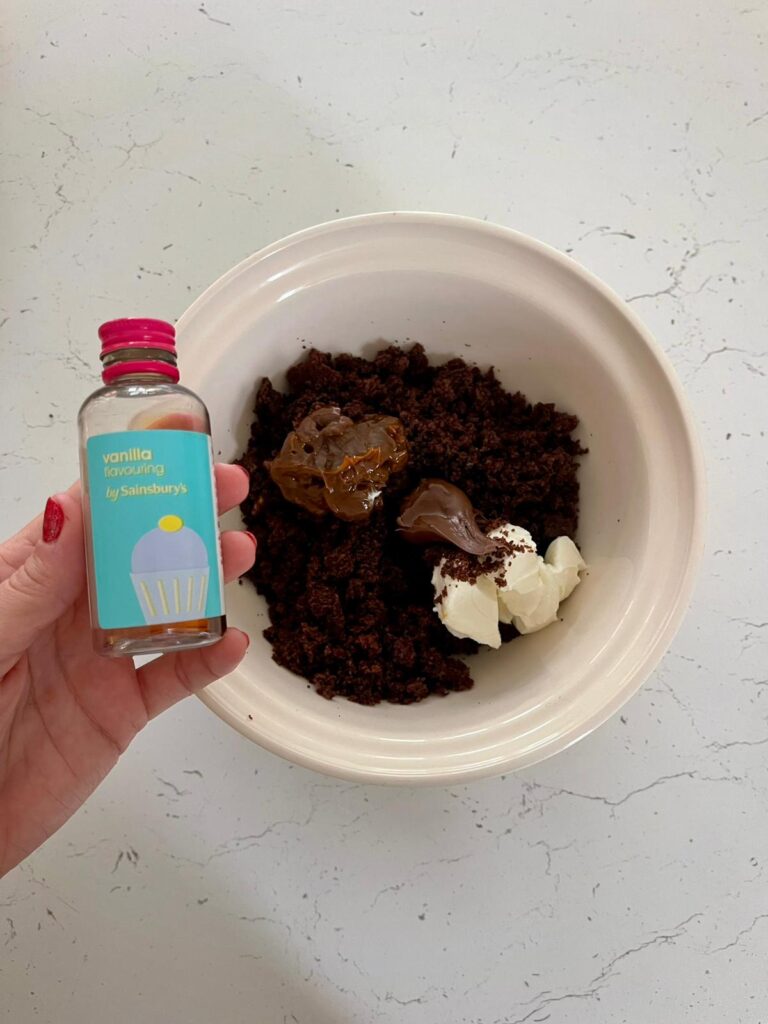 Christmas pine cone truffles with dulce de leche.