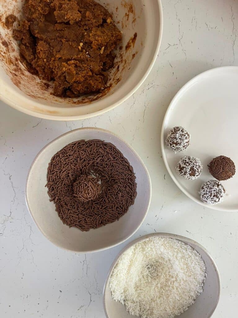 Dulce de leche chocolate truffles.