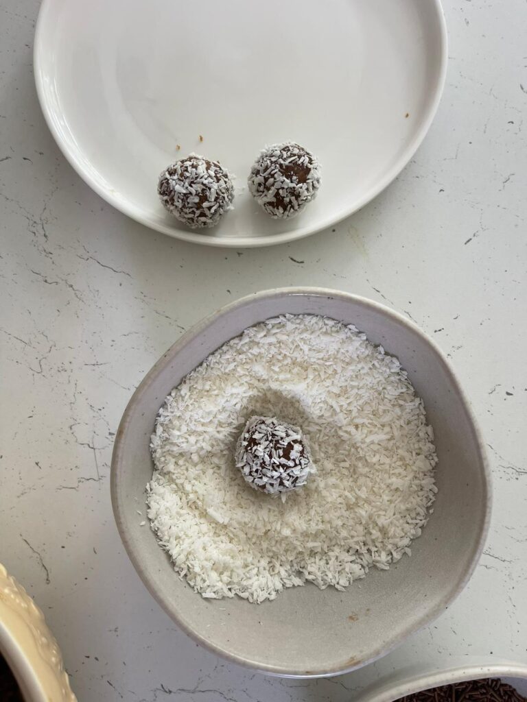 Dulce de leche chocolate truffles.