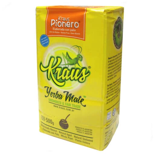 Fair trade unsmoked yerba mate Kraus Pionero