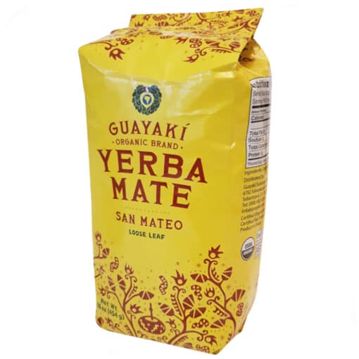 Organic yerba mate unsmoked guayaki san mateo