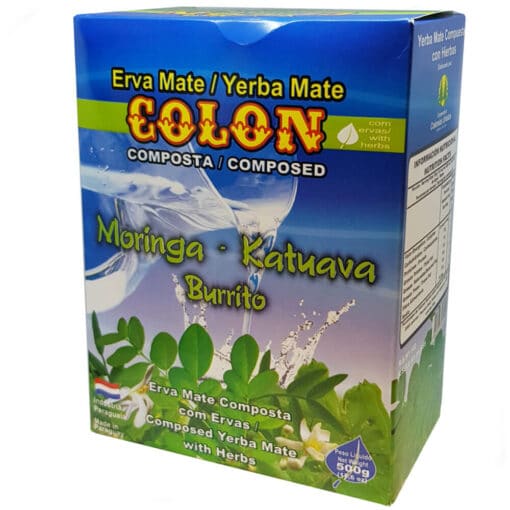 Yerba Mate Colon Energy Blend Moringa Katuava and Burrito
