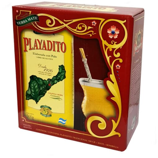 yerba mate playadito starter kit in gift box