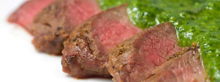 Steak with Chimichurri Sauce