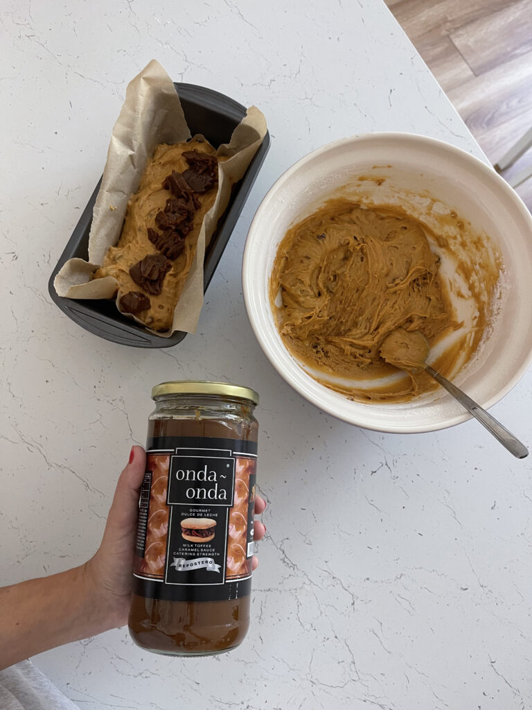 dulce de leche loaf cake