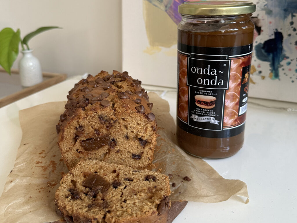 dulce de leche loaf cake