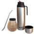 ceramic mate with flask and bombilla kit