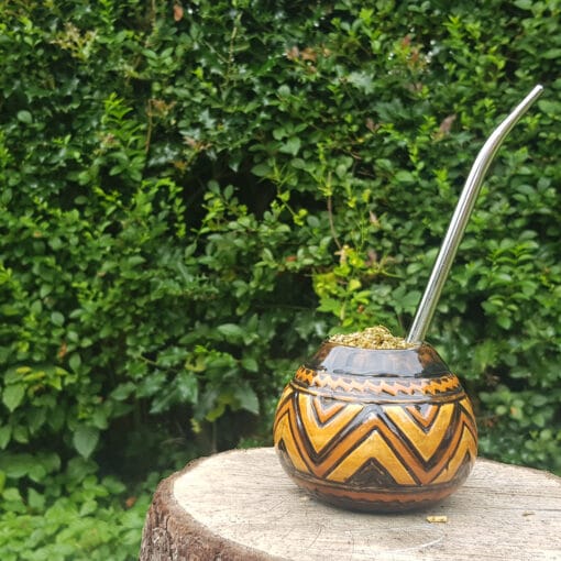 Tribal guarani ceramic mate cup