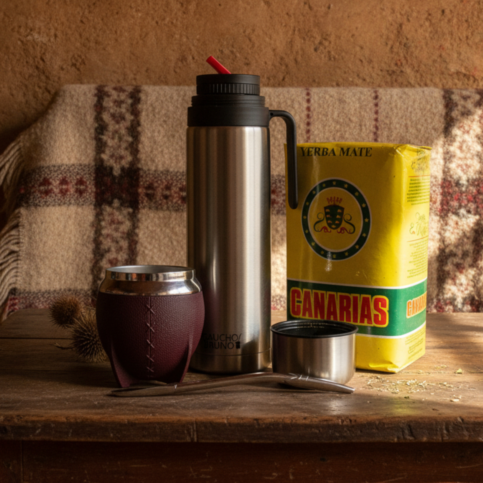 Uruguayan Yerba Mate Kit with Canarias 1kg | Gift Set