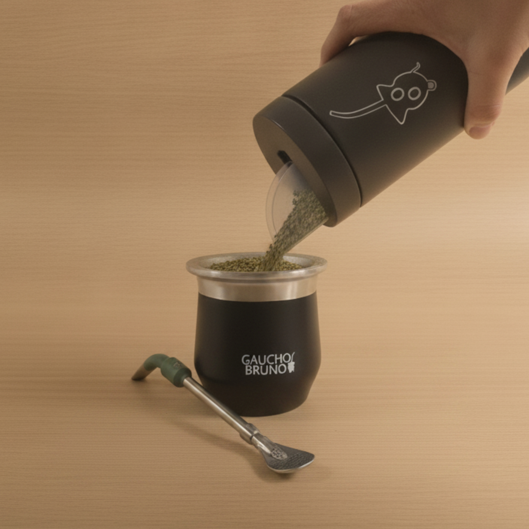 yerbero yerba mate dispenser