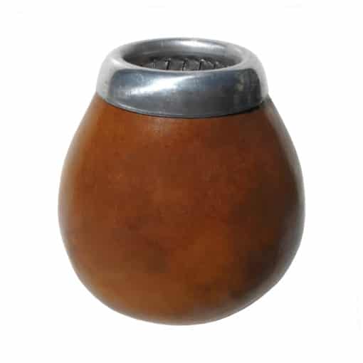 natural gourd with rim for yerba mate