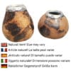 fire splash natural gourd and bombilla set for yerba mate