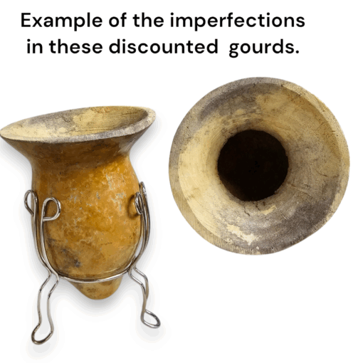 Brazilian Cuia Mate Gourd with Stand - Image 4