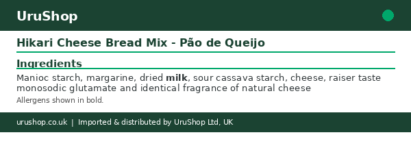Hikari Cheese Bread Mix - Pão de Queijo - Image 2