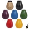 bright coloured ceramic mate cups