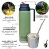 all-in-1 yerba mate flask with mate and bombilla