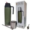 all-in-1 yerba mate flask with mate and bombilla