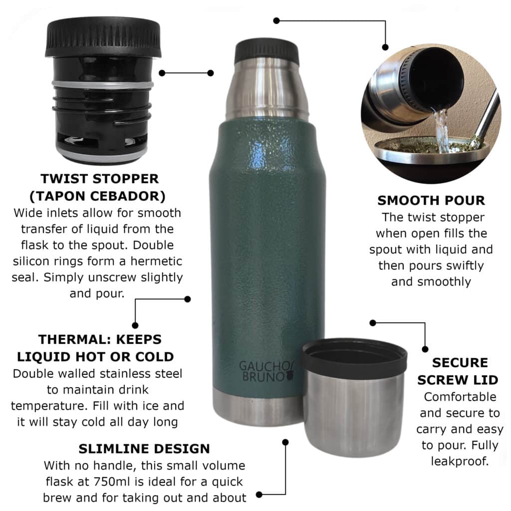 Compact Mate Mate for One kit - Compact Thermal Yerba Mate Set - UruShop