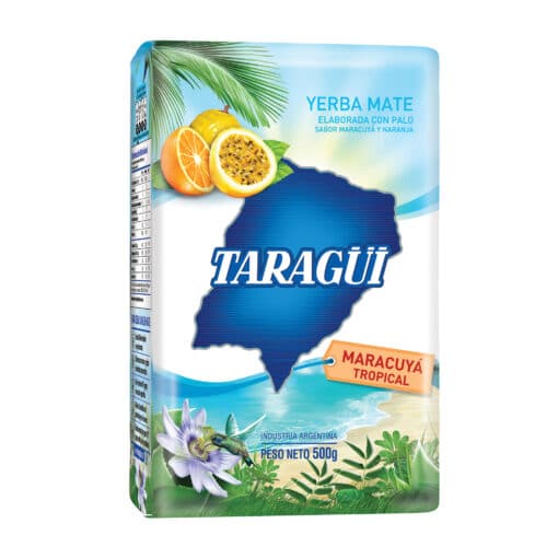 yerba mate taragui tropical blend with passionfruit