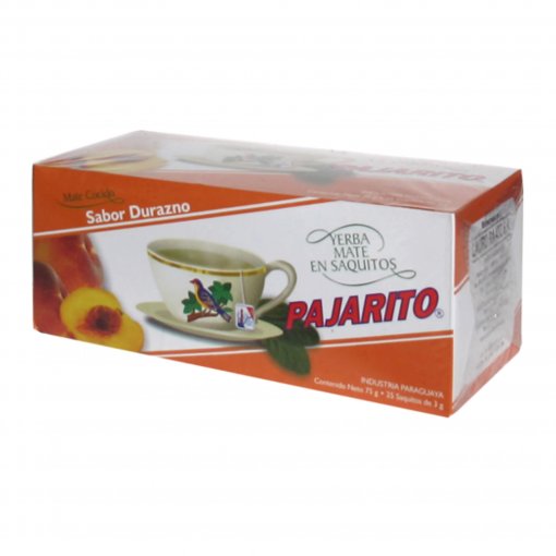 Pajarito Yerba Mate Tea Bags Peach